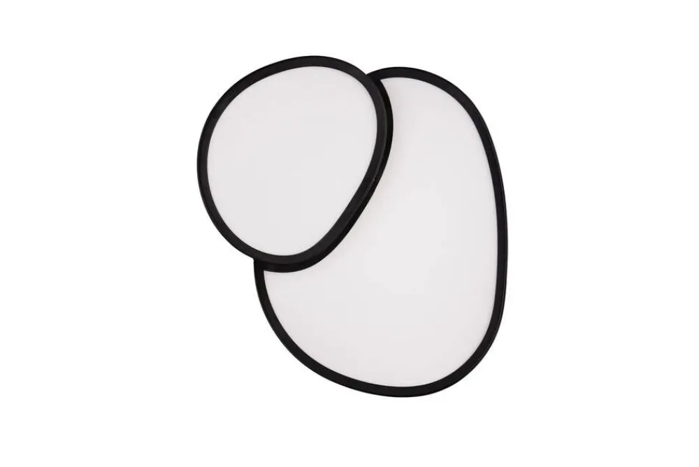 Trio Lighting Sisustusvalaisimet|LED kattovalaisin Rise 43 cm mattamusta