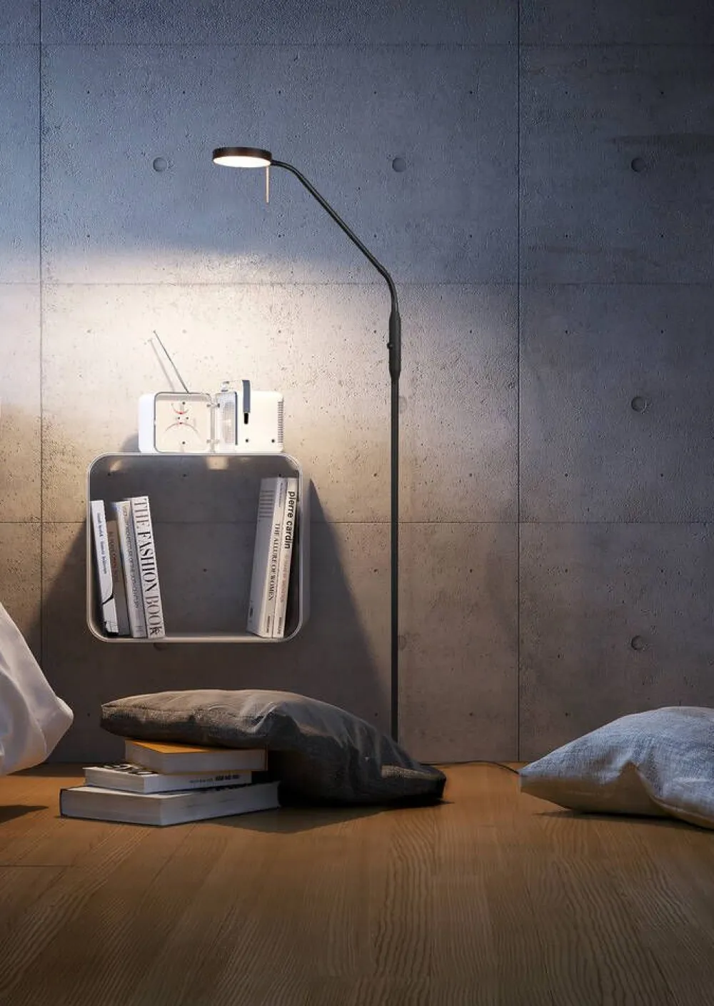 LED lattiavalaisin Monza mattamusta>Trio Lighting New