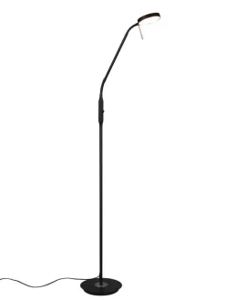 LED lattiavalaisin Monza mattamusta><noscript><img width=