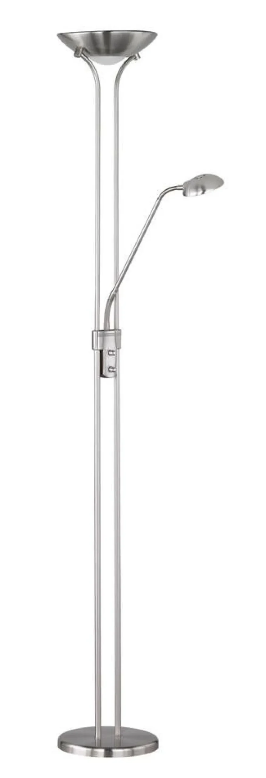 Trio Lighting Sisustusvalaisimet|LED lattiavalaisin Spock uplighter harjattu te