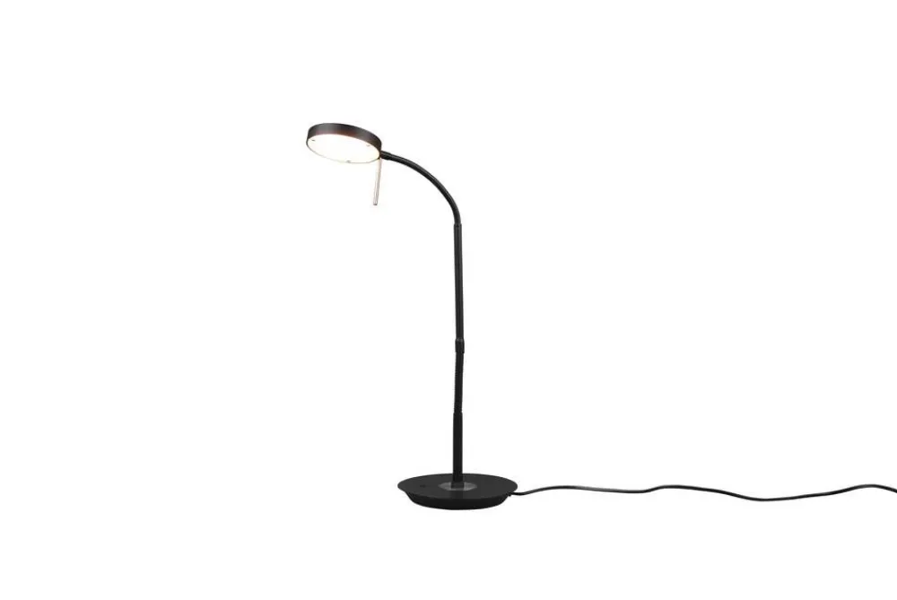 LED pöytävalaisin Monza mattamusta>Trio Lighting