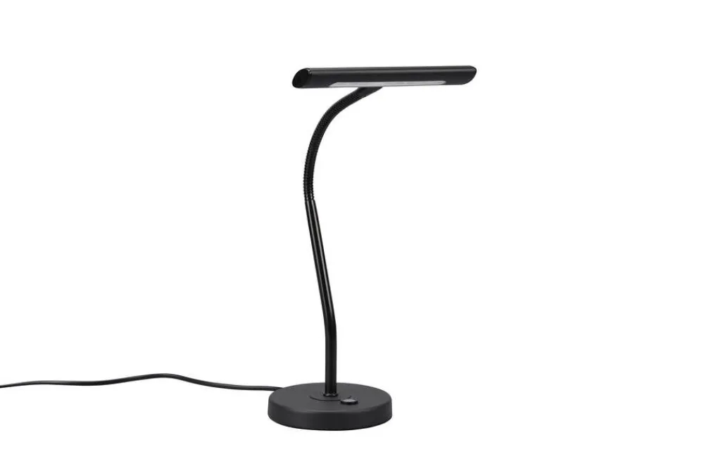 LED pöytävalaisin Curtis mattamusta>Trio Lighting
