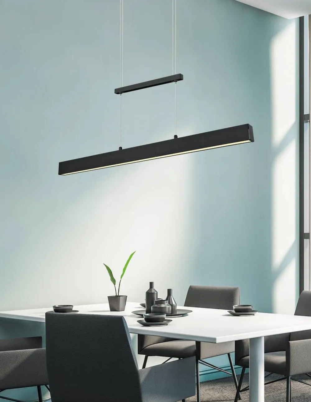 LED riippuvalaisin Paros mattamusta>Trio Lighting New