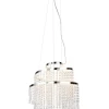 Trio Lighting Sisustusvalaisimet|LED riippuvalaisin Pomp 38 cm kromi/kirkas