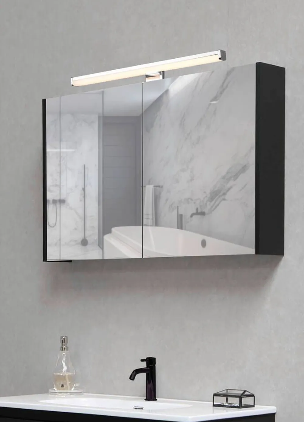 LED seinävalaisin Lino H2O 40 cm kromi>Trio Lighting Best