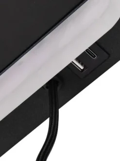 Trio Lighting Sisustusvalaisimet|LED seinävalaisin Fairfield mattamusta latausa