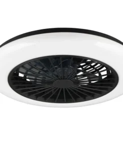 Trio Lighting Sisustusvalaisimet|LED tuuletinkattovalaisin Stralsund mattamusta