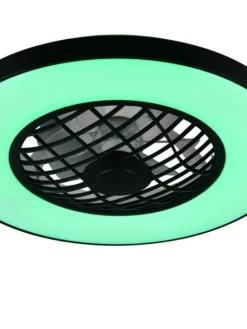LED tuuletinkattovalaisin Linköping musta RGB><noscript><img width=