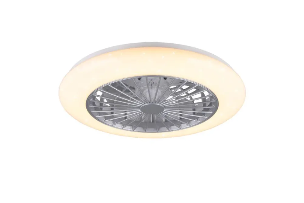 Trio Lighting Sisustusvalaisimet|LED tuuletinkattovalaisin Stralsund harmaa sta