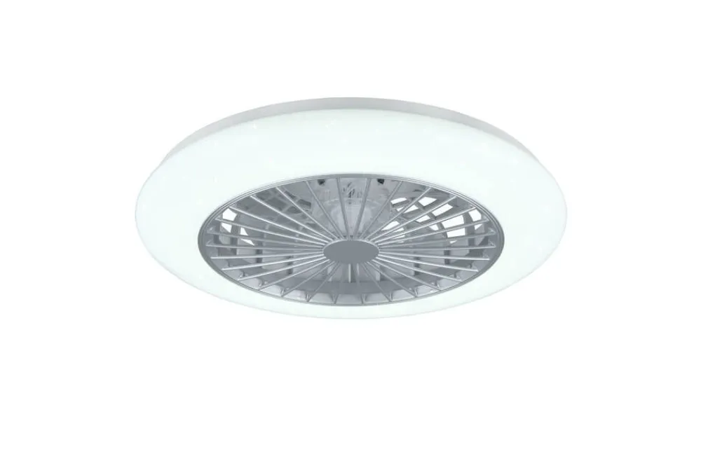 Trio Lighting Sisustusvalaisimet|LED tuuletinkattovalaisin Stralsund harmaa sta