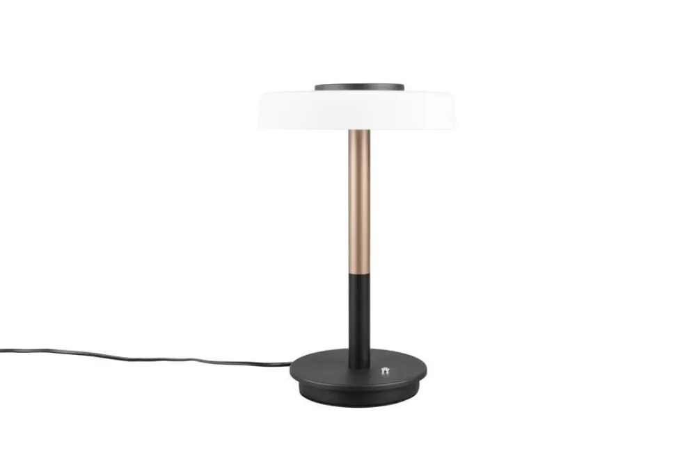 pöytävalaisin Celeste LED mattamusta/valkoinen>Trio Lighting Online