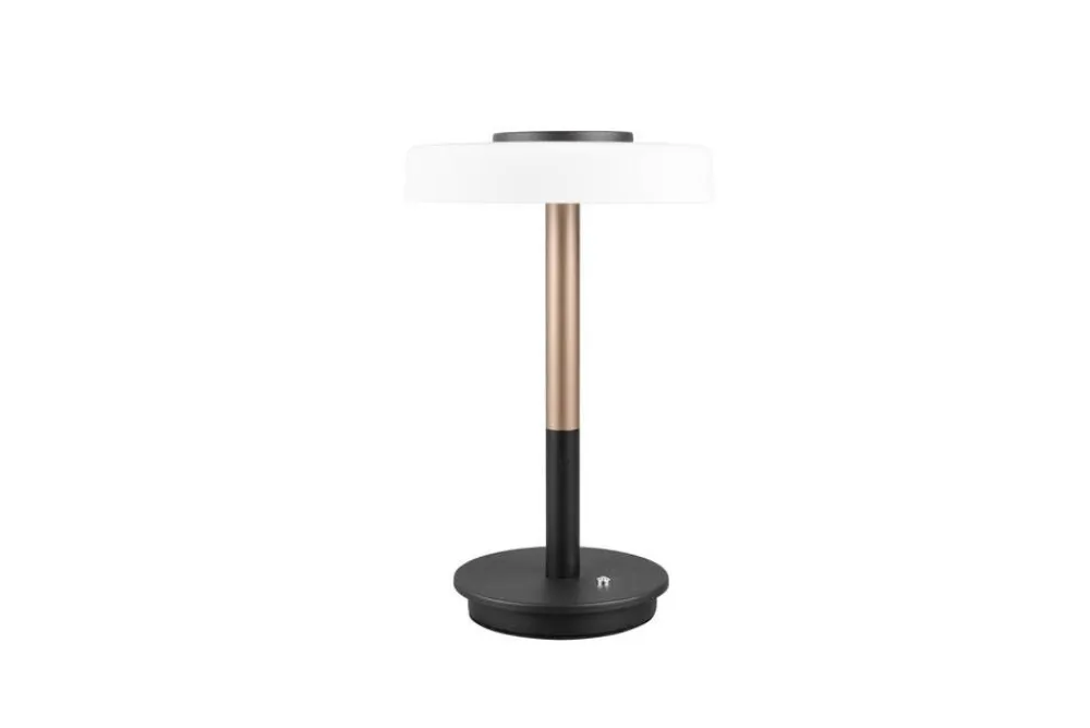 pöytävalaisin Celeste LED mattamusta/valkoinen>Trio Lighting Online