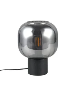 Trio Lighting Sisustusvalaisimet|pöytävalaisin Diva E27 mattamusta/kromattu