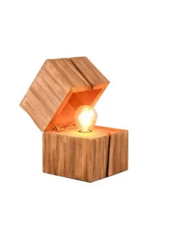 Trio Lighting Sisustusvalaisimet|pöytävalaisin Treasure E14 (sis.) puu