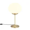 Trio Lighting Sisustusvalaisimet|pöytävalaisin Fomento E27 mattamessinki/valkoi