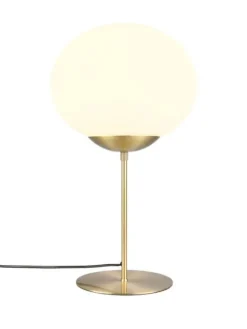 Trio Lighting Sisustusvalaisimet|pöytävalaisin Fomento E27 mattamessinki/valkoi