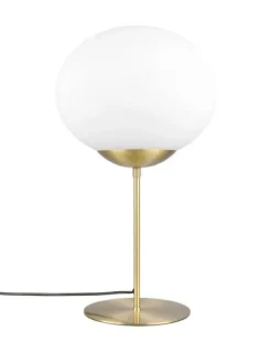 Trio Lighting Sisustusvalaisimet|pöytävalaisin Fomento E27 mattamessinki/valkoi