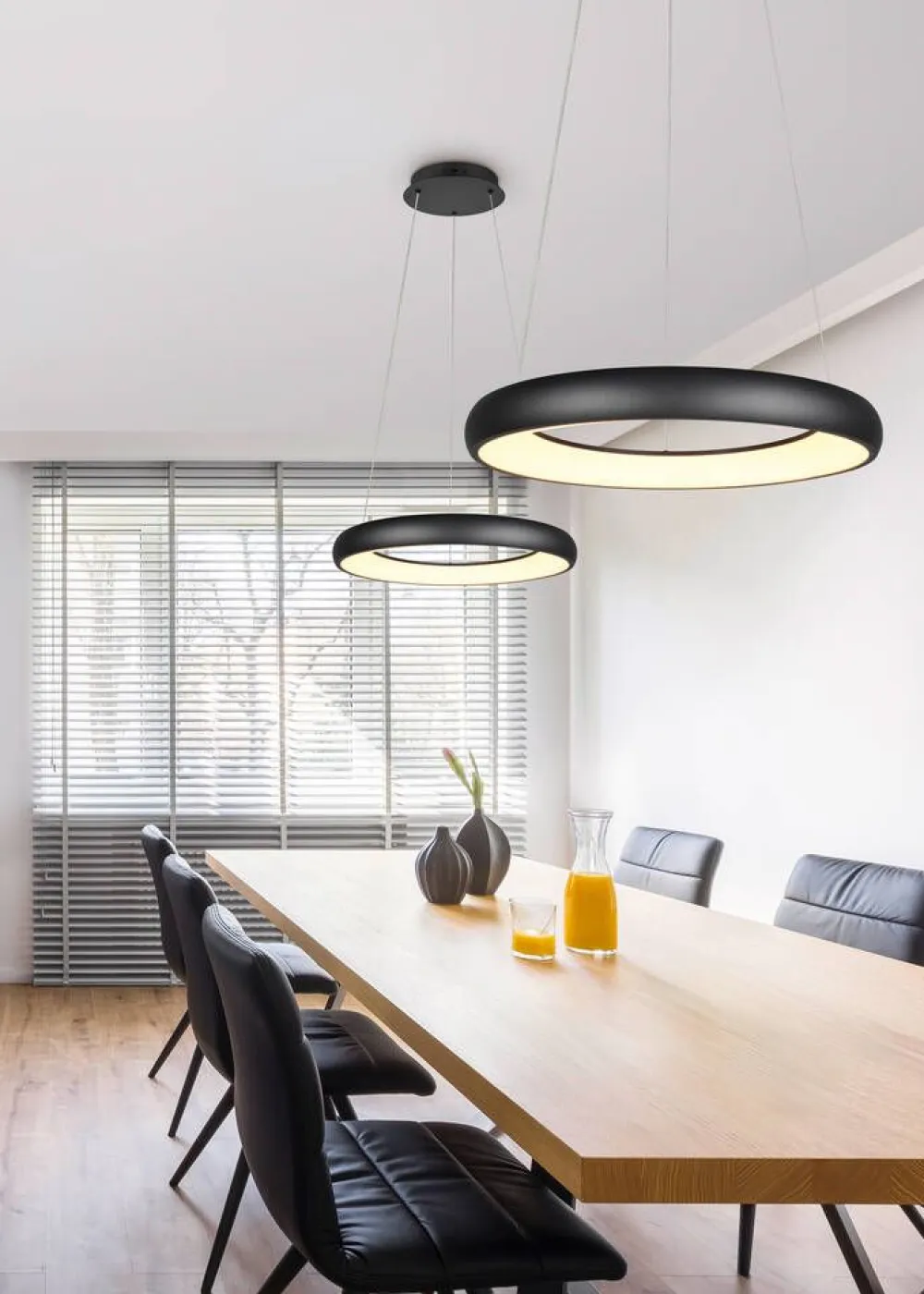riippuvalaisin Cardona LED 62 cm mattamusta>Trio Lighting