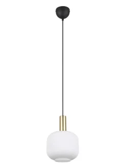 Trio Lighting Sisustusvalaisimet|riippuvalaisin Diva E27 mattamessinki/valkoine