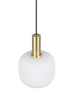 Trio Lighting Sisustusvalaisimet|riippuvalaisin Diva E27 mattamessinki/valkoine