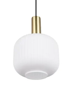 Trio Lighting Sisustusvalaisimet|riippuvalaisin Diva E27 mattamessinki/valkoine