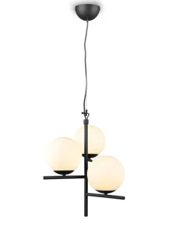 riippuvalaisin Pure 3-os E14 mattamusta>Trio Lighting Outlet