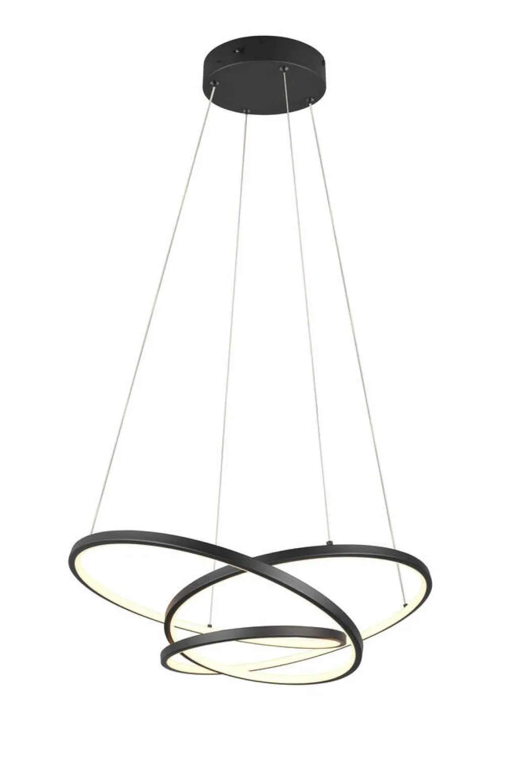 riippuvalaisin Darvin LED 64 cm mattamusta>Trio Lighting Discount