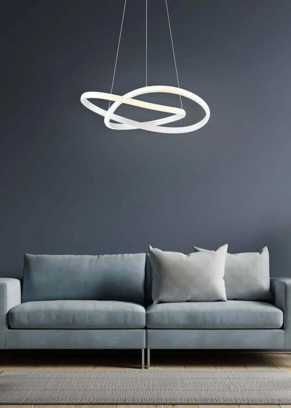Trio Lighting Sisustusvalaisimet|riippuvalaisin Course mattavalkoinen 4000K