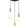 Trio Lighting Sisustusvalaisimet|riippuvalaisin Diva 3-os E27 mattamessinki/val