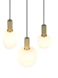 Trio Lighting Sisustusvalaisimet|riippuvalaisin Diva 3-os E27 mattamessinki/val