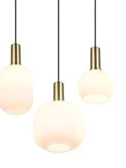 Trio Lighting Sisustusvalaisimet|riippuvalaisin Diva 3-os E27 mattamessinki/val