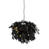 Trio Lighting Sisustusvalaisimet|riippuvalaisin Leavy 70 cm 4xE14 mattamusta