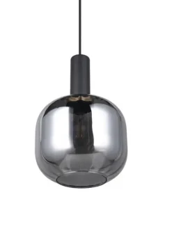 Trio Lighting Sisustusvalaisimet|riippuvalaisin Diva E27 mattamusta/kromattu