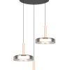 Trio Lighting Sisustusvalaisimet|riippuvalaisin Celeste LED 3-os mattamusta/kro