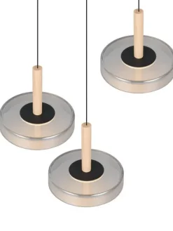 Trio Lighting Sisustusvalaisimet|riippuvalaisin Celeste LED 3-os mattamusta/kro