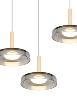 Trio Lighting Sisustusvalaisimet|riippuvalaisin Celeste LED 3-os mattamusta/kro