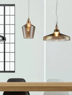 Trio Lighting Sisustusvalaisimet|riippuvalaisin Calais E27 savu