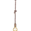 Trio Lighting Sisustusvalaisimet|riippuvalaisin Rope 1-os E27 antiikkimessinki