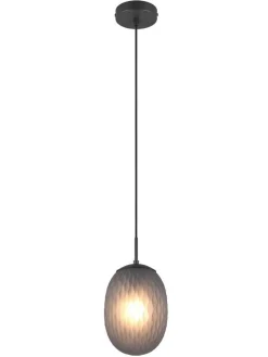 riippuvalaisin Facette 1-os E27 mattamusta/sav>Trio Lighting Discount