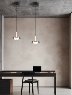 Trio Lighting Sisustusvalaisimet|riippuvalaisin Celeste LED 1-os mattamusta/kro