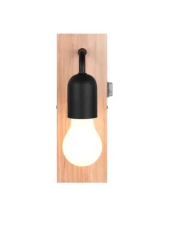 Trio Lighting Sisustusvalaisimet|seinävalaisin Arturo H2O 1-os E27 puu/mattamus
