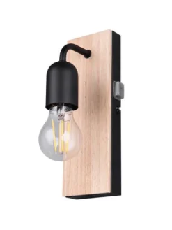 Trio Lighting Sisustusvalaisimet|seinävalaisin Arturo H2O 1-os E27 puu/mattamus