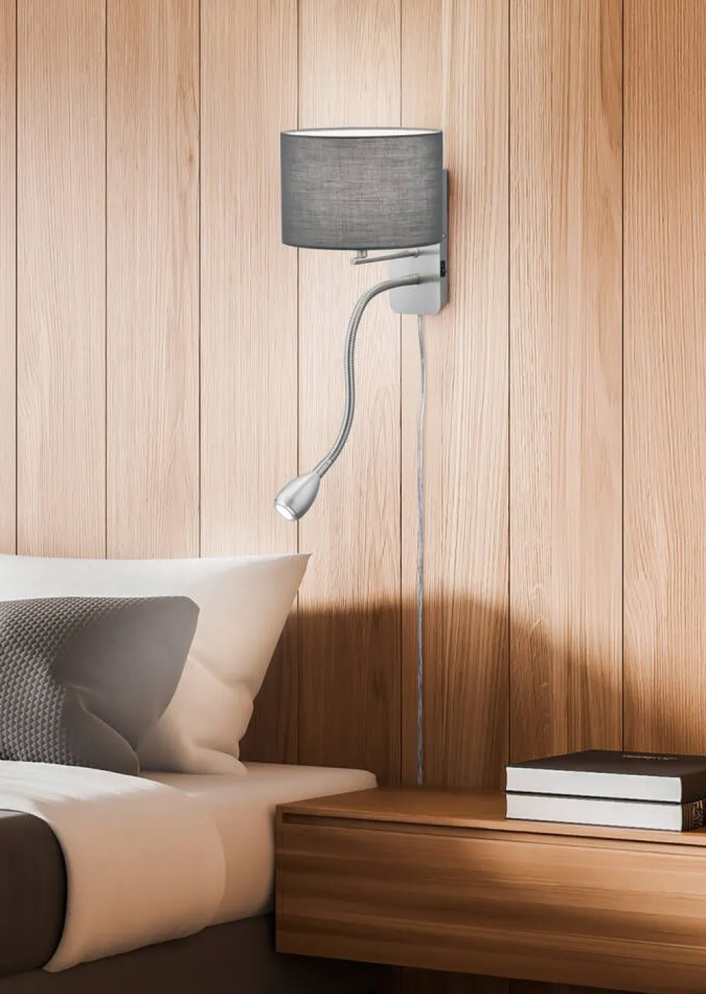 Trio Lighting Sisustusvalaisimet|seinävalaisin Hotel lukuvalolla E14 + LED harm