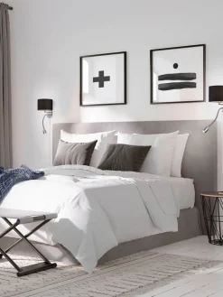 seinävalaisin Hotel lukuvalolla E14 + LED must><noscript><img width=