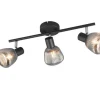 Trio Lighting Sisustusvalaisimet|spottivalaisin Tarifa 3-os E14 mattamusta/krom