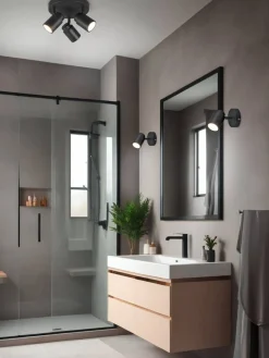 Trio Lighting Sisustusvalaisimet|spottivalaisin Angelo H2O 1-os GU10 mattamusta