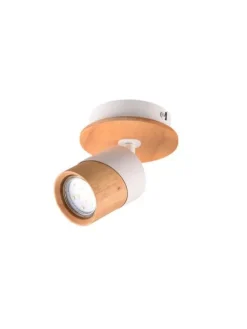 Trio Lighting Sisustusvalaisimet|spottivalaisin Aruni 1-os GU10 puu/mattavalkoi