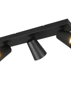 spottivalaisin Sharp 3-os GU10 mattamusta/kult>Trio Lighting Outlet
