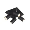 Trio Lighting Sisustusvalaisimet|spottivalaisin Marley 4-os GU10 mattamusta
