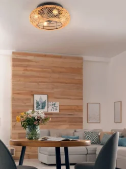 Trio Lighting Sisustusvalaisimet|tuuletinkattovalaisin Lillesand 4xE27 mattamus